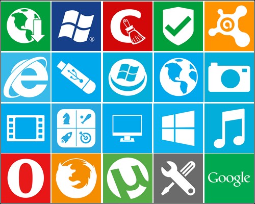 Иконки Windows metro icons